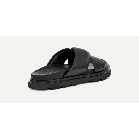 UGG Capitola Men's Size US 12 / EU 45 Cross Slide Sandal, Black NEW - Picture 4 of 6